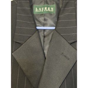 Ralph Lauren LRL Men’s Size 42 L Black Pin Stripe Blazer Tuxedo Jacket‎ 100S